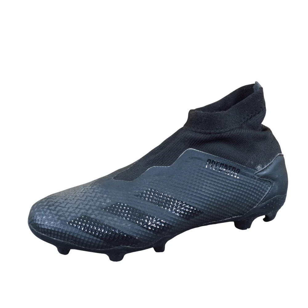 Adidas Predator 20.3 Laceless FG Men Soccer Cleats Size 7.5 Firm Ground Black